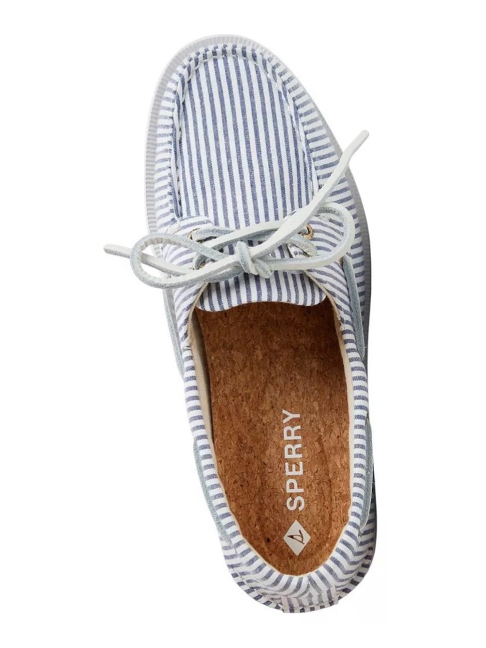 Sperry NWT Original 2 Eye Boat shoes Top Siders navy & white women’s 8 - Picture 4 of 9